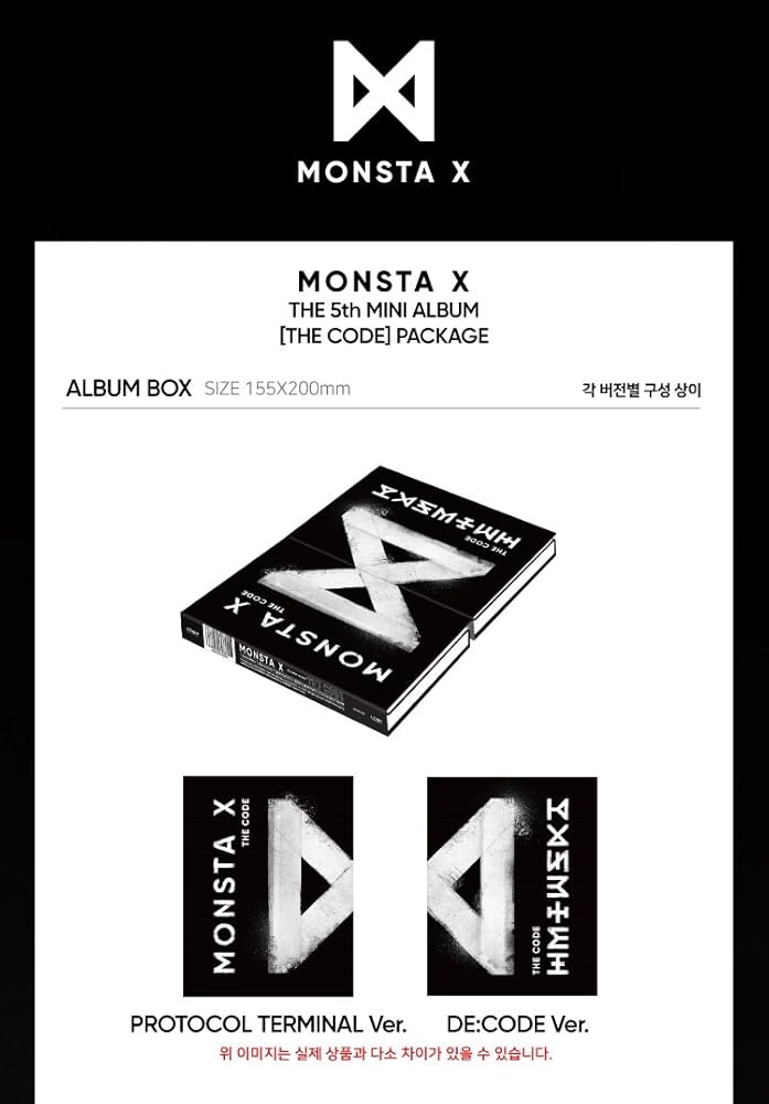 MONSTA X - The Code [PROTOCOL TERMINAL+DE :CODE ver. SET] 2CD+