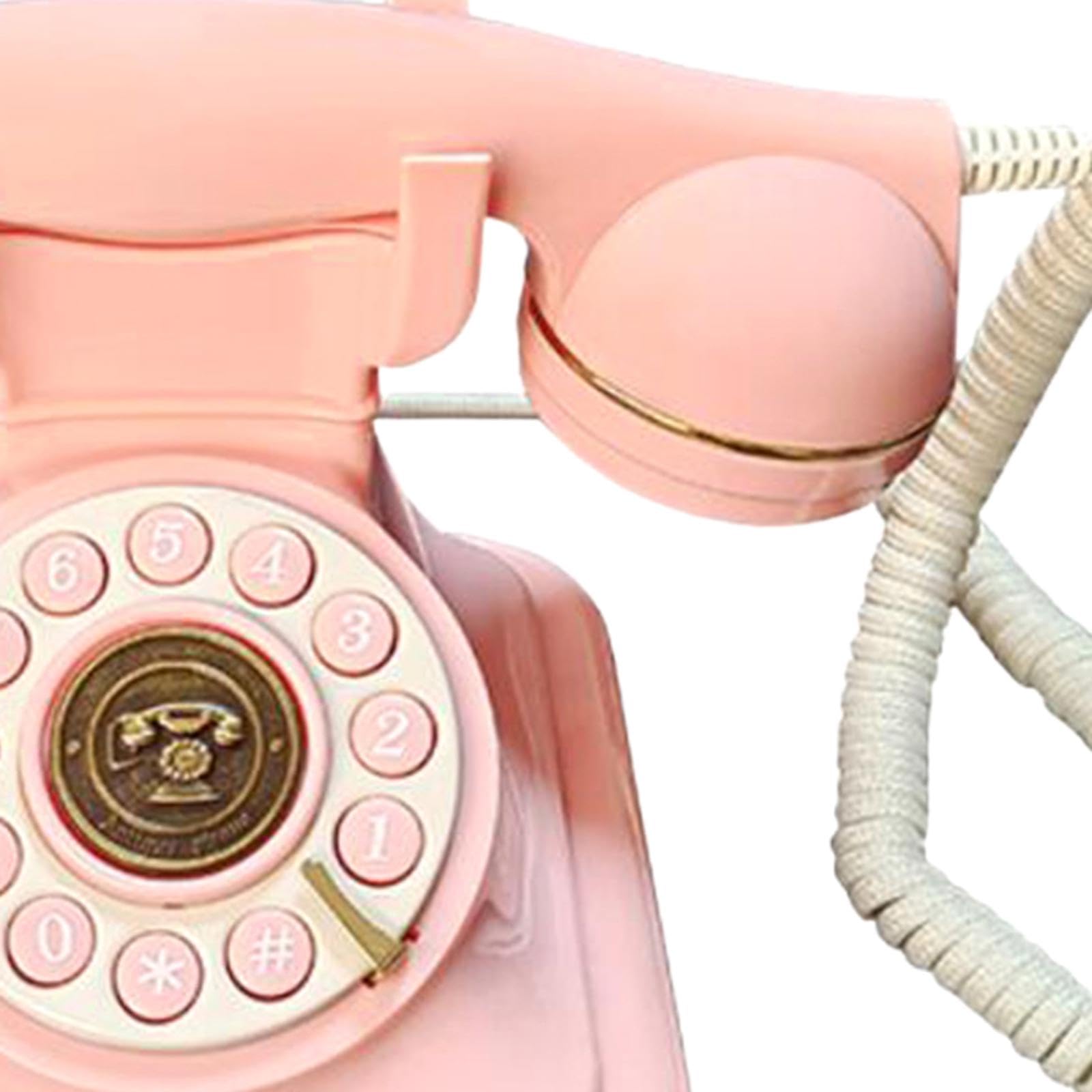 Amazon | QHStealthy コード付きレトロ電話アンティーク電話クラシック