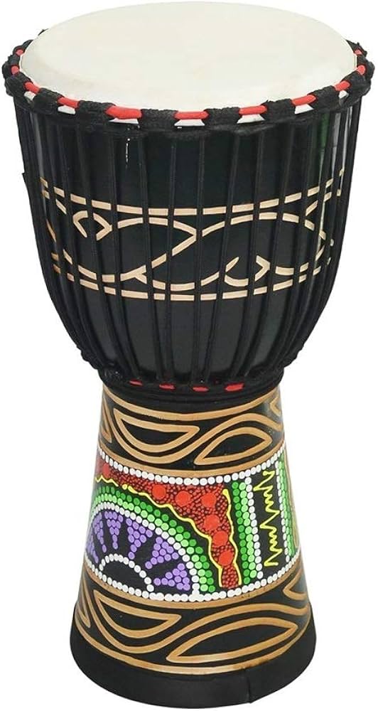 Amazon.co.jp: カラフルなパターンを持つアフリカの太鼓ジャンベボンゴ