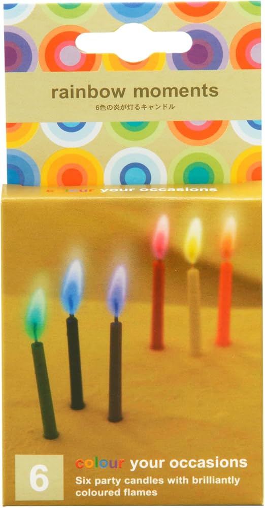 Amazon.co.jp: カメヤマ レインボーモーメント(rainbowmoments)6色6本