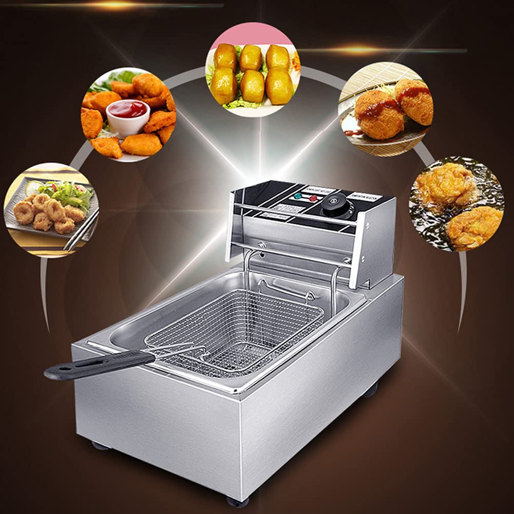 Amazon｜ステンレス製 卓上型 電気フライヤー 家庭用 業務用 とんかつ