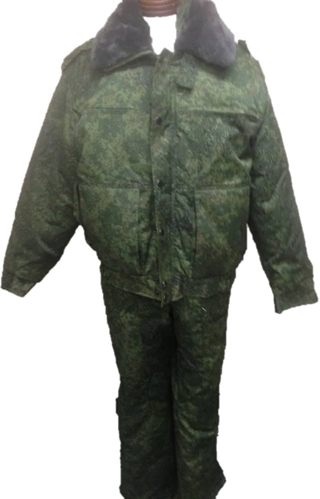 Amazon | ANA実物 ロシア軍 迷彩服 冬装備 防寒着 デジタルフローラ