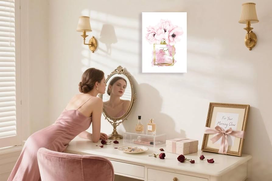 Amazon.com: Canvas Wall Art Glam Perfume Chanel Pictures Wall