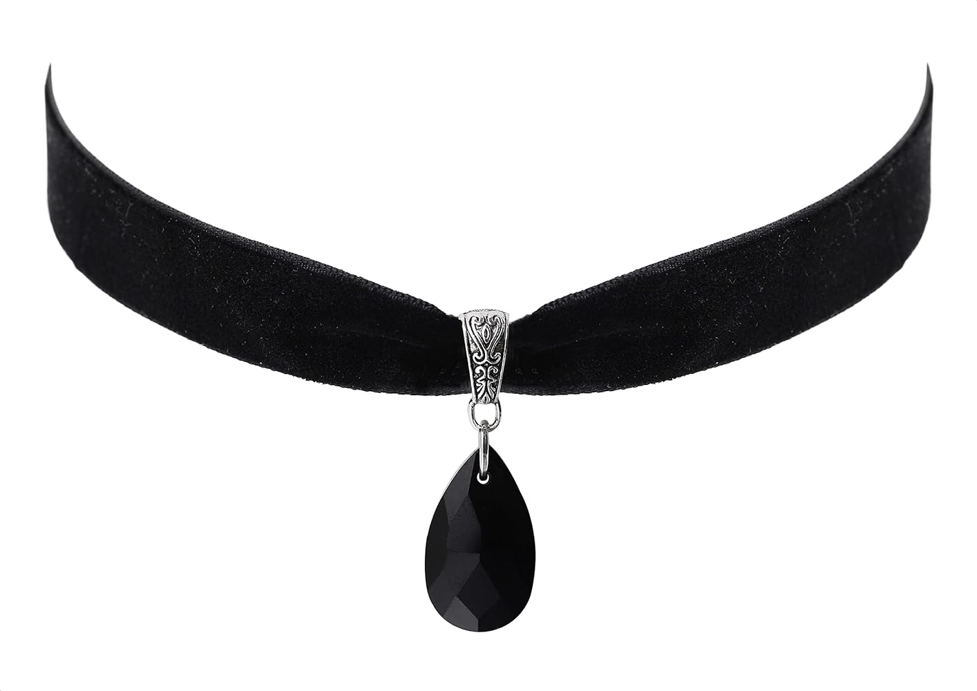 Amazon.com: Sacina Gothic Vintage Victorian Choker Necklace, Black