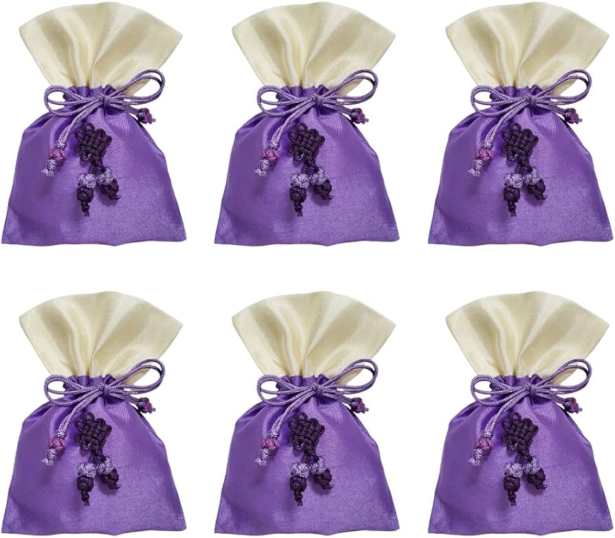 Amazon.com: JYHOME (Pack of 6) Korean Traditional Lucky Pouch Bag