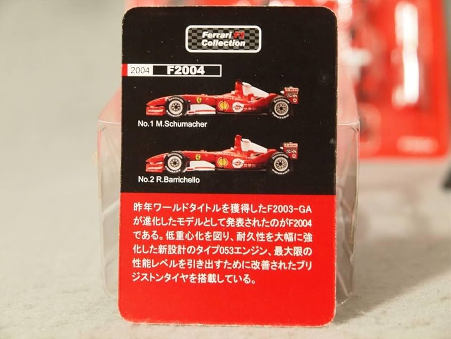 Amazon.co.jp: 1/64 Ferrari F2004 2004 #1 Michael Schumacher Kyosho