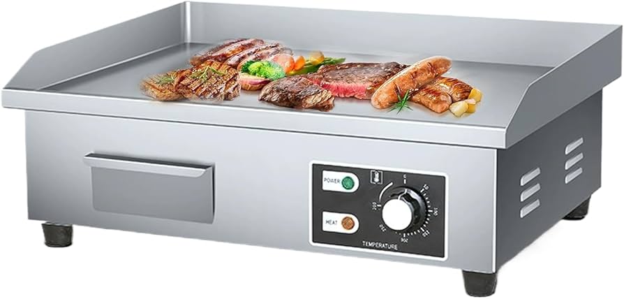 Amazon | グリドル プレス鉄板 卓上鉄板焼 818型PSEグリドル鉄板焼き