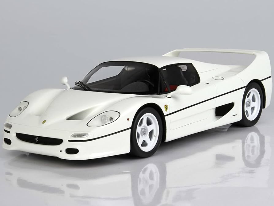 Amazon.com: BBR 1995 F50 Coupe Avus White with Display CASE