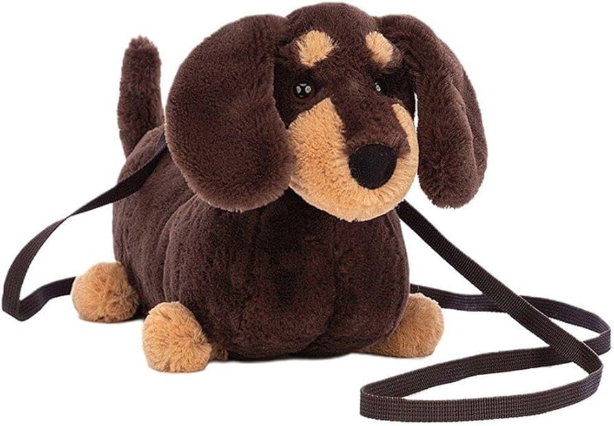 Amazon.co.jp: ぬいぐるみバッグ ダックスフント 犬形 ショルダー