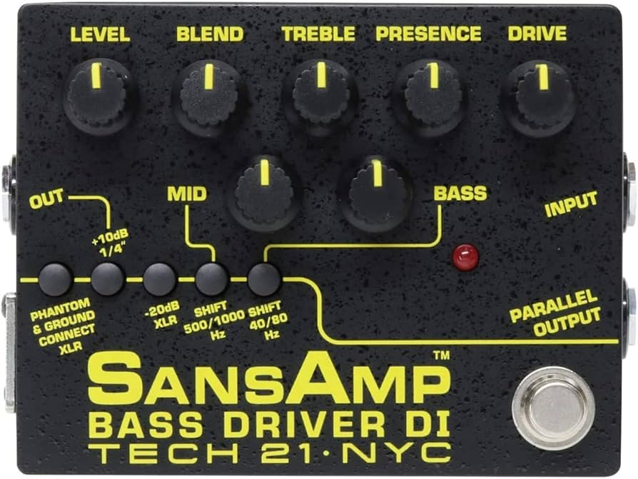 Amazon.com: Tech 21 SansAmp Bass Driver DI V2 Bundle with 2 Patch