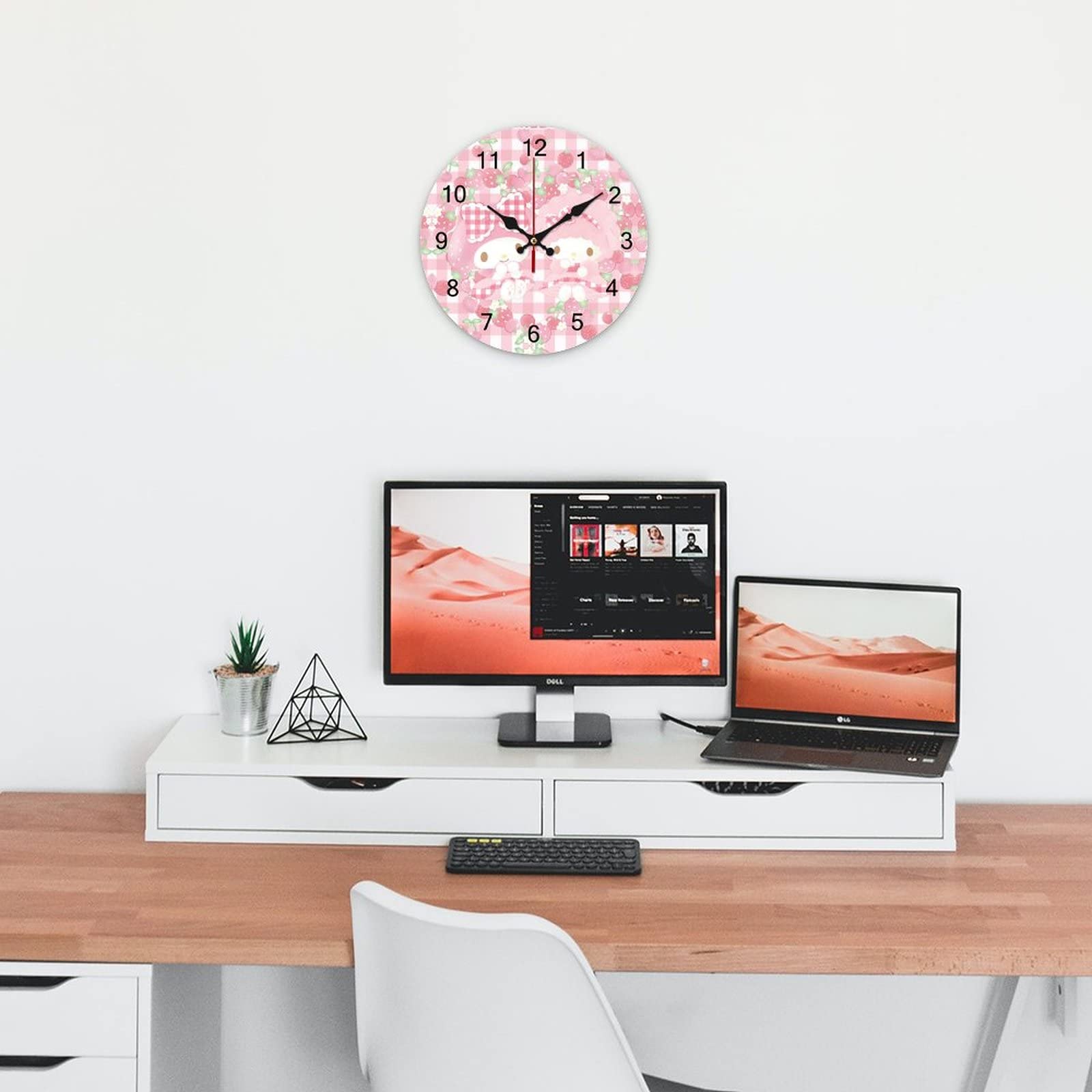 Amazon.co.jp: マイメロディ 时钟 壁掛け時計 おしゃれ 時計 モダン