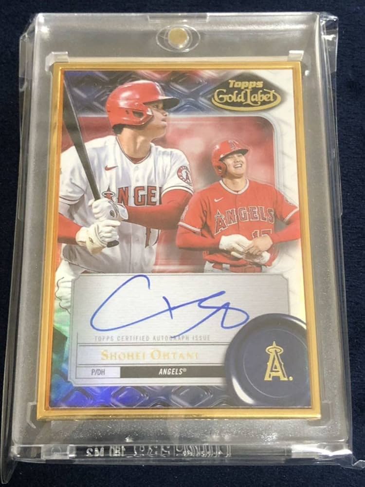Amazon.co.jp: 最新 2022 MLB GOLD LABEL 大谷翔平 直筆サインカード