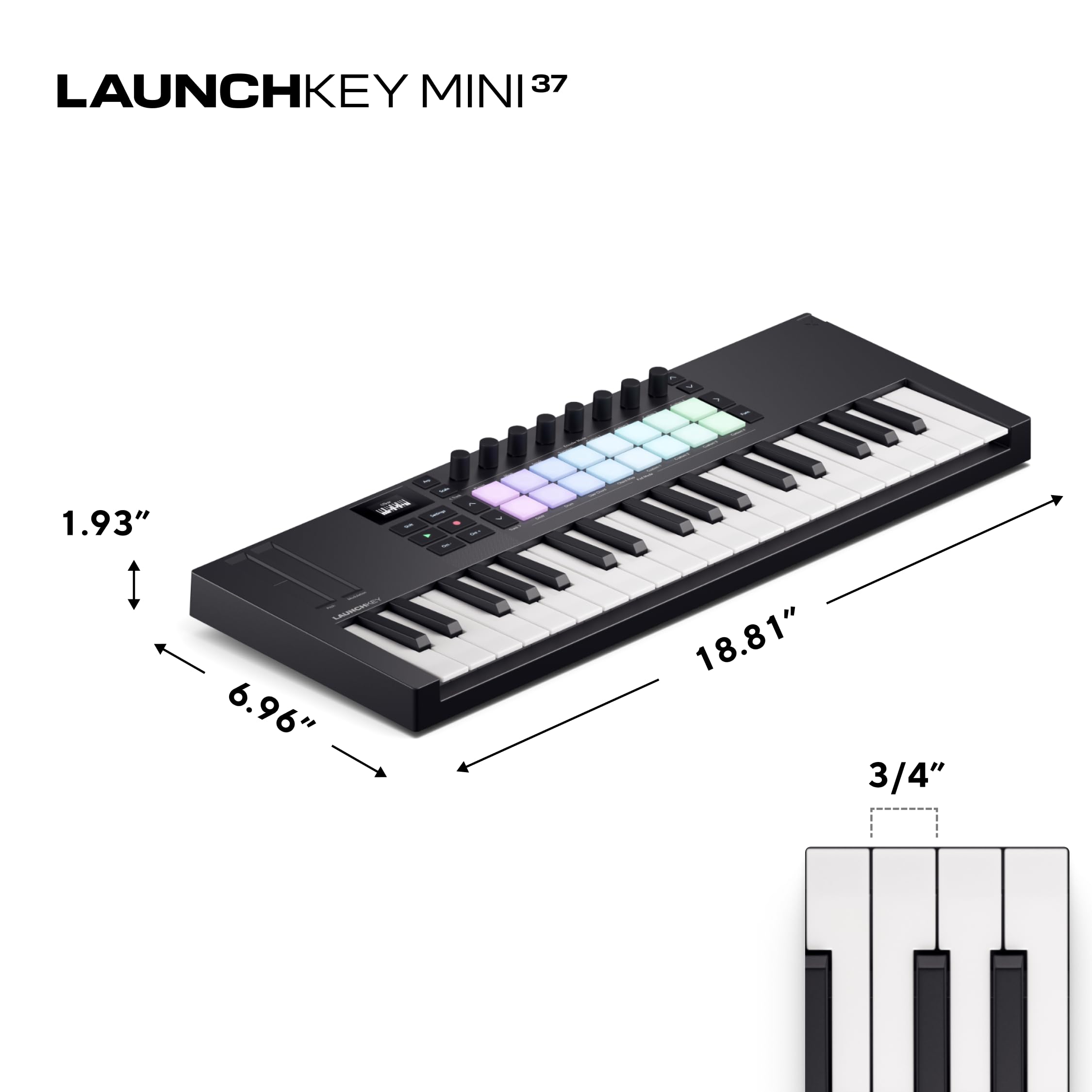 Amazon.com: Novation Launchkey Mini 37 MK4 — Portable 37 Mini-Key