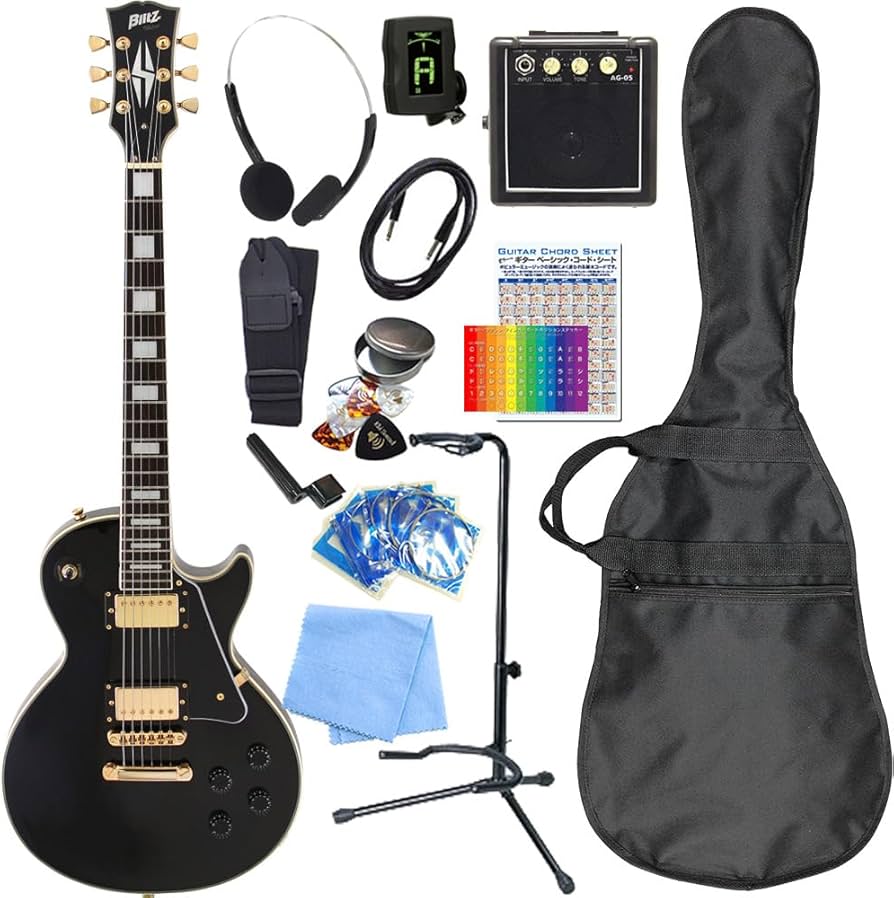 Amazon | エレキギター 初心者セット レスポール カスタム タイプ