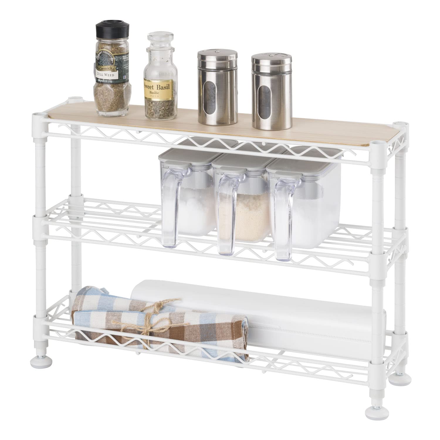Amazon｜ドウシシャ 3段 調味料ラック スパイスラック 卓上ミニラック