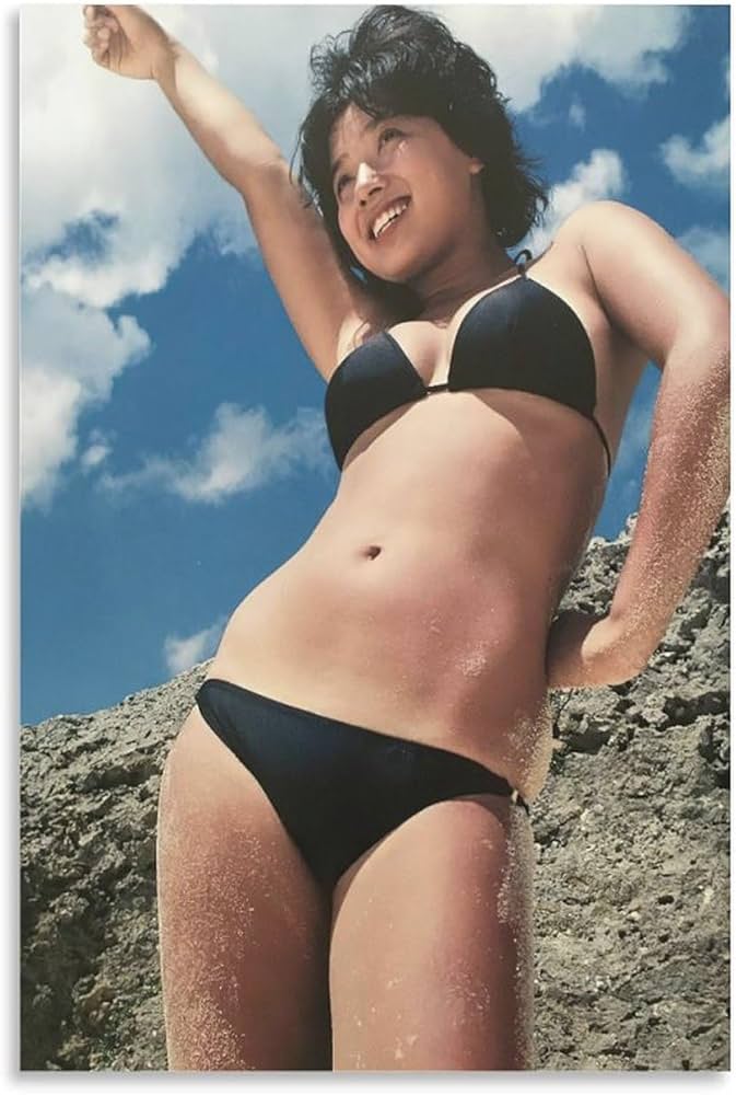 Amazon.co.jp: 井森美幸 女優 若い頃 レトロ 水着3 ポスター