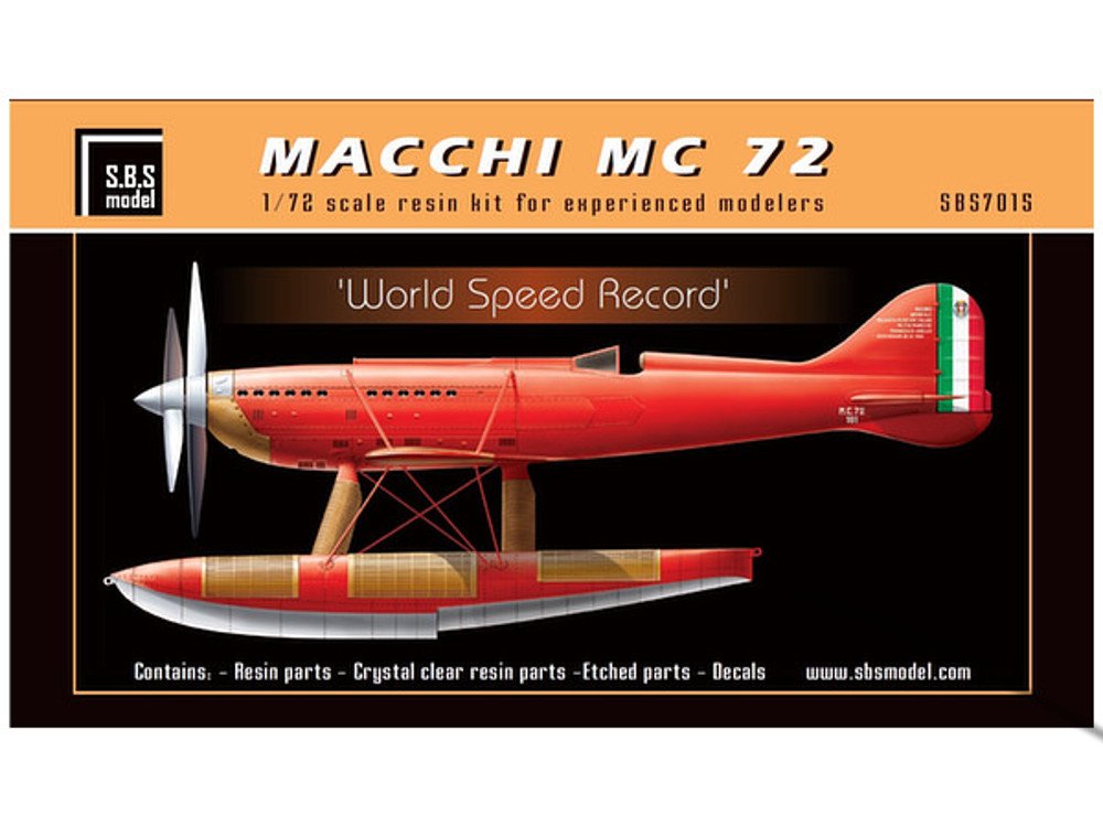 Amazon | SBSモデル 1/72 イタリア マッキMC 72 レース専用水上機