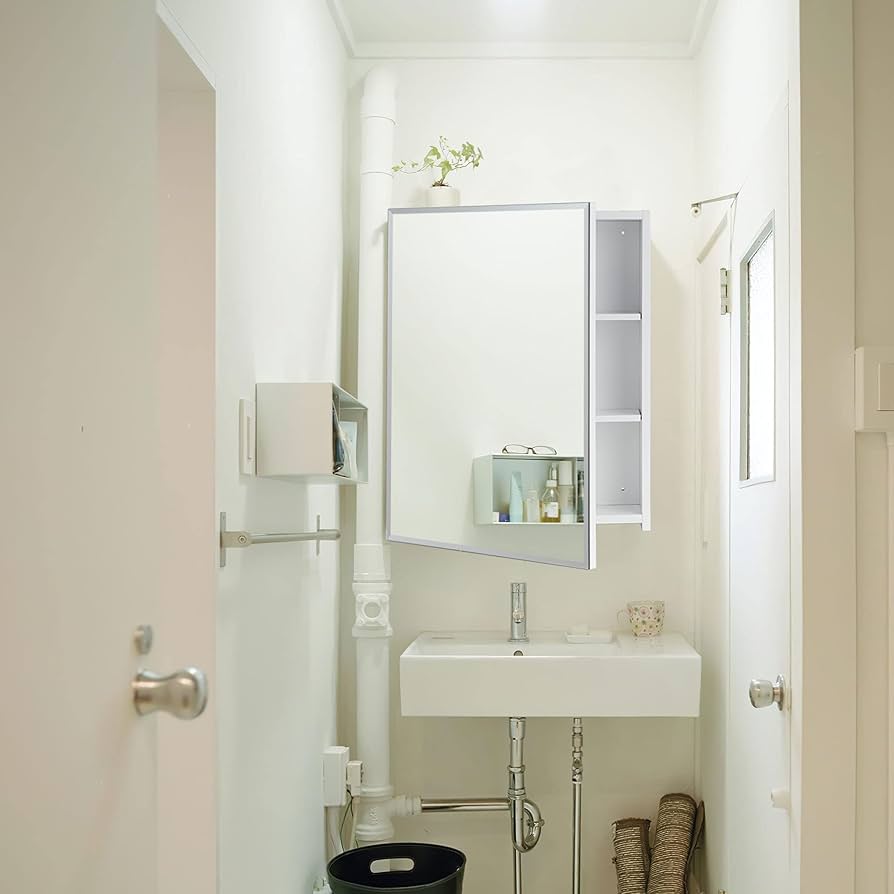 Amazon.co.jp: mirahope ミラーキャビネット キャビネット 50x60CM