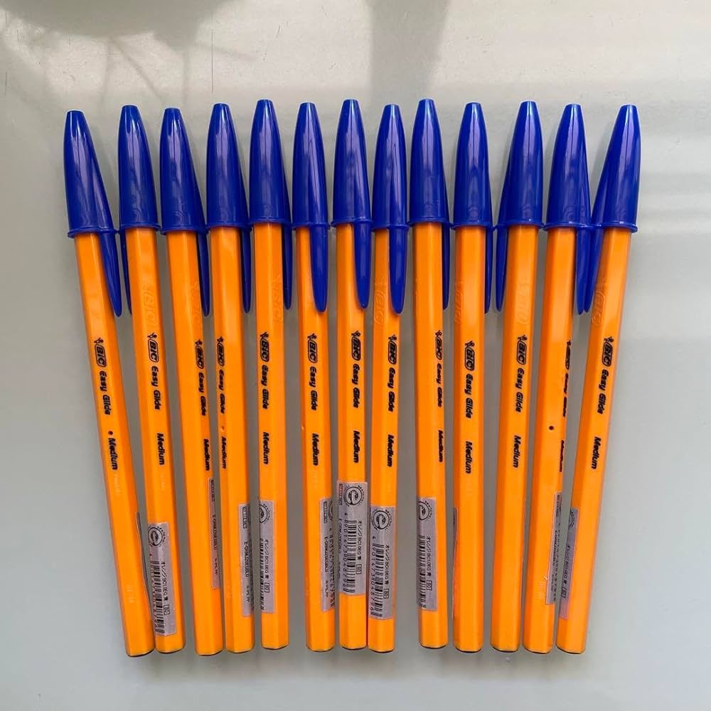 Amazon.co.jp: ［廃盤品］BIC EG ボールペン オレンジBC1.0 青13本