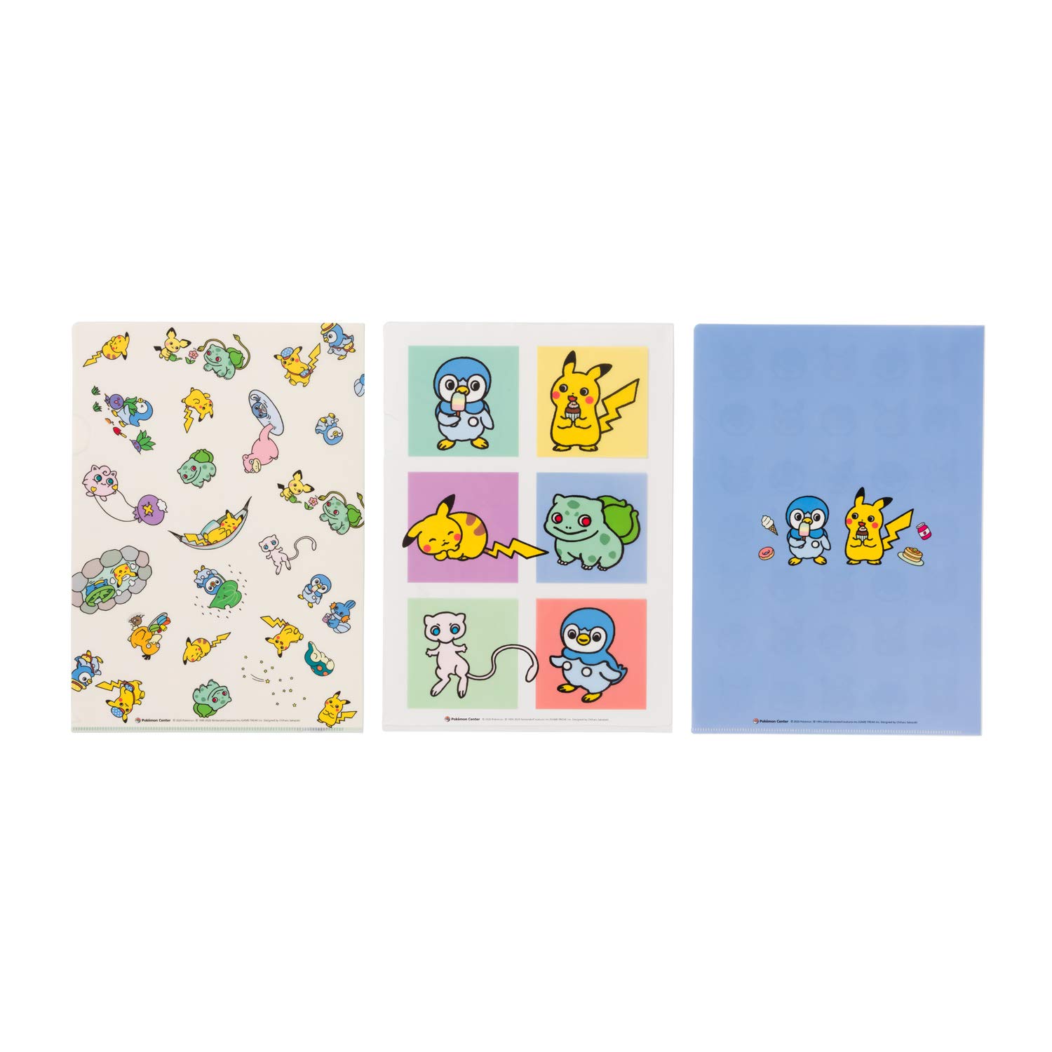 Amazon.co.jp: ポケモンセンターオリジナル A4クリアファイル3枚セット