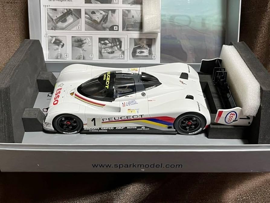 Amazon.co.jp: スパークモデル 1/18 Peugeot 905 EVO 1 Bis n°1 Winner