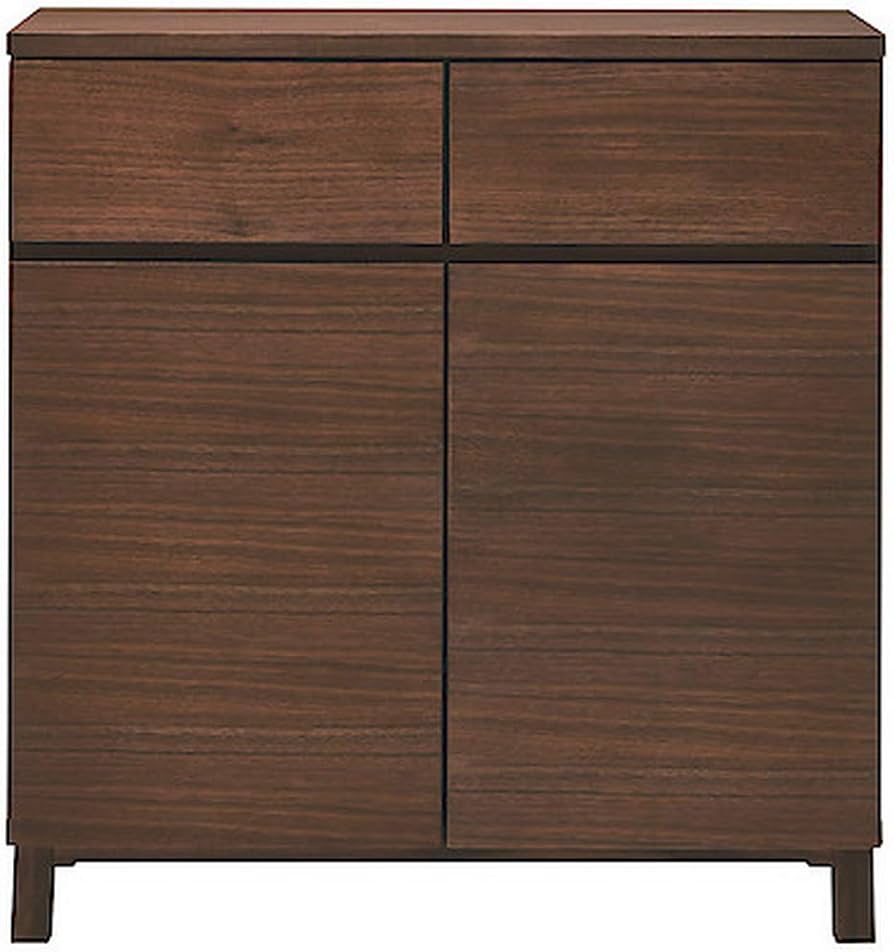 Amazon｜無印良品 ウォールナット材キャビネット・木製扉 幅80×奥行40