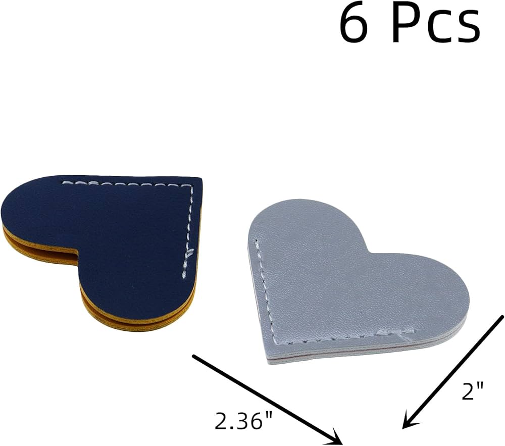 Amazon | WDONAY レザーブックマーク ハート型ハンディーブックマーク