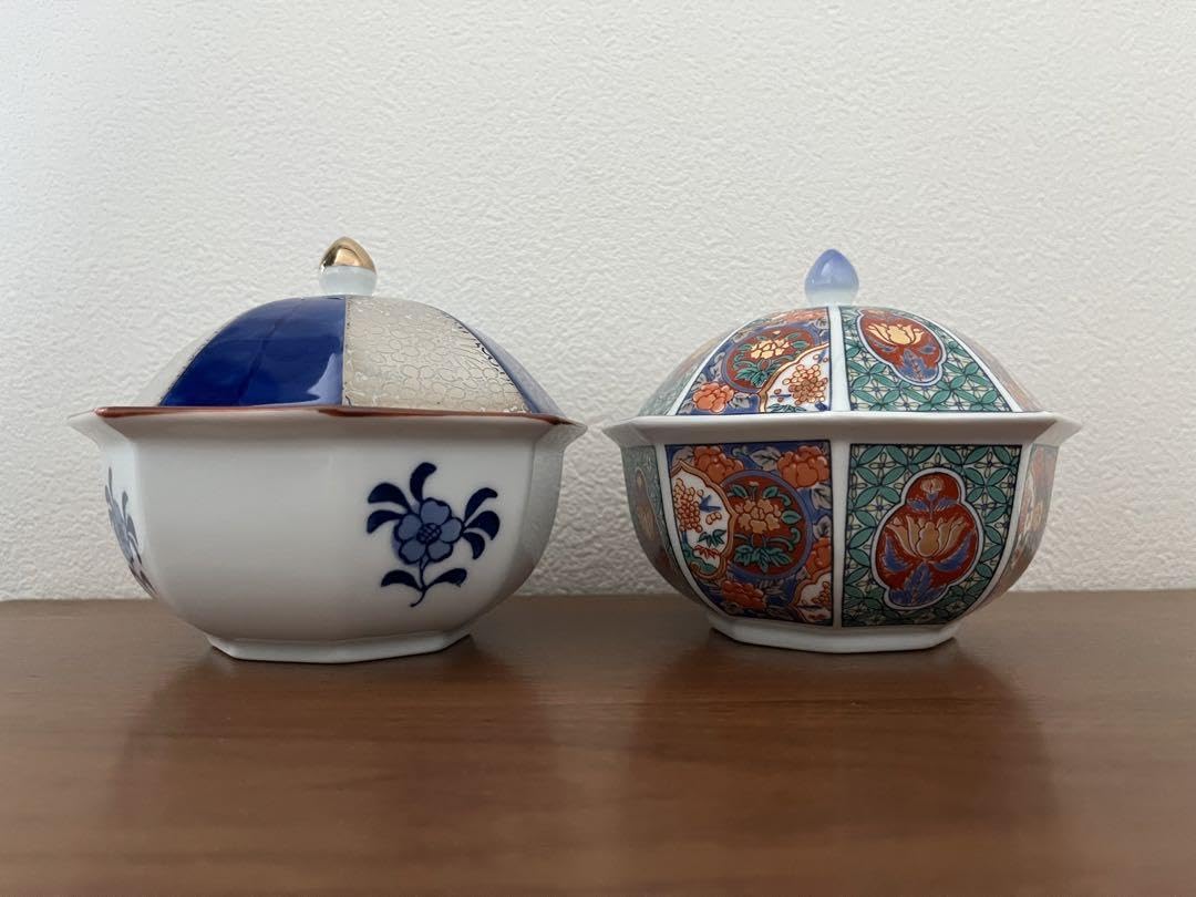 Amazon.co.jp: 有田焼 蓋付き 小鉢 2点 ボウル 瀬戸物 : ホーム＆キッチン