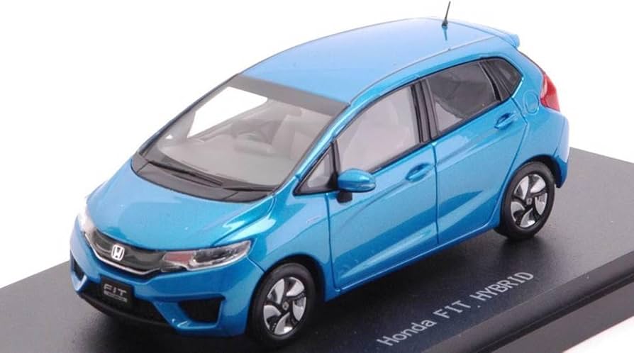 Amazon | エブロ 1/43 Honda FIT 3 HYBRID Vivid Sky Blue Pearl 完成