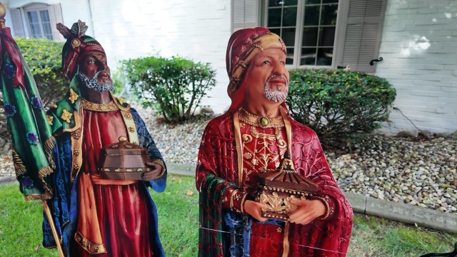 Amazon.com: Three Wise Men with Sitting Camel - Christmas Outdoor
