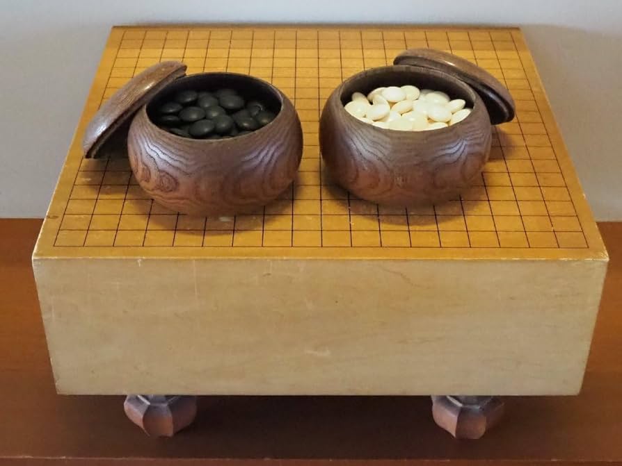 檜製 ヒノキ 脚付き 碁盤 囲碁盤 卓上 囲碁盤 ボードゲーム 脚付 碁盤
