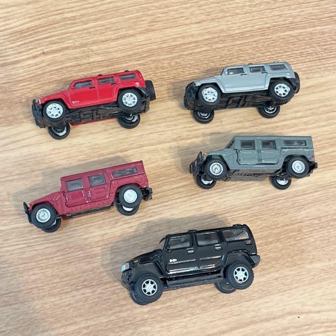 Amazon | ハマーH1 H2 H3 合計5台セットミニカーHUMMER1/64スケールか1