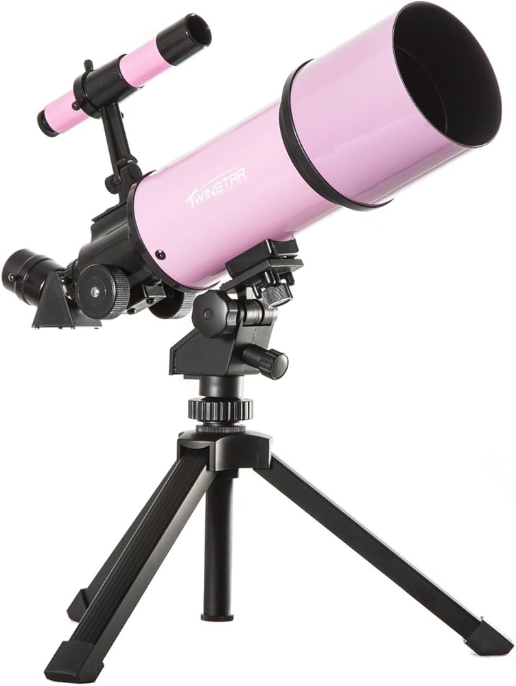 Amazon | Pink TwinStar AstroMark 80mm 16-40x Portable Refractor