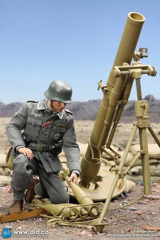Amazon | DID 1/6 WW2 ドイツ軍 12cm Granatwerfer 42 迫撃砲 サンド