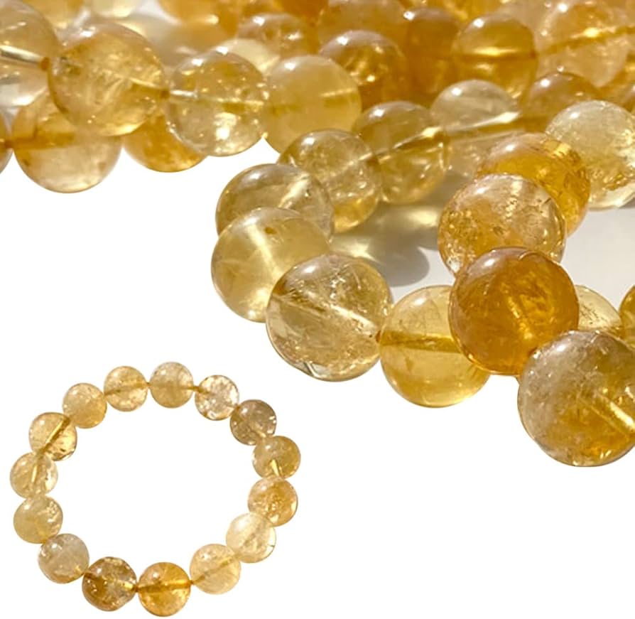 Amazon.co.jp: シトリン ブレスレット 天然石 パワーストーン 黄水晶