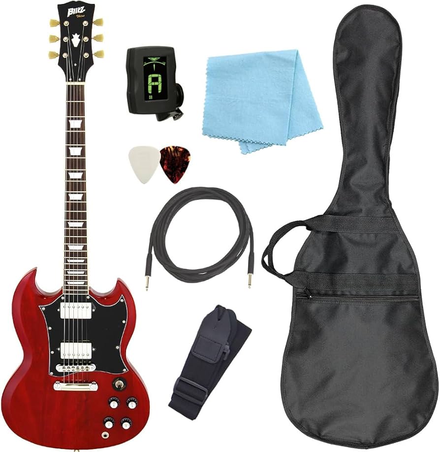 Amazon | エレキギター 初心者セット SG タイプ 7点セット Blitz BSG