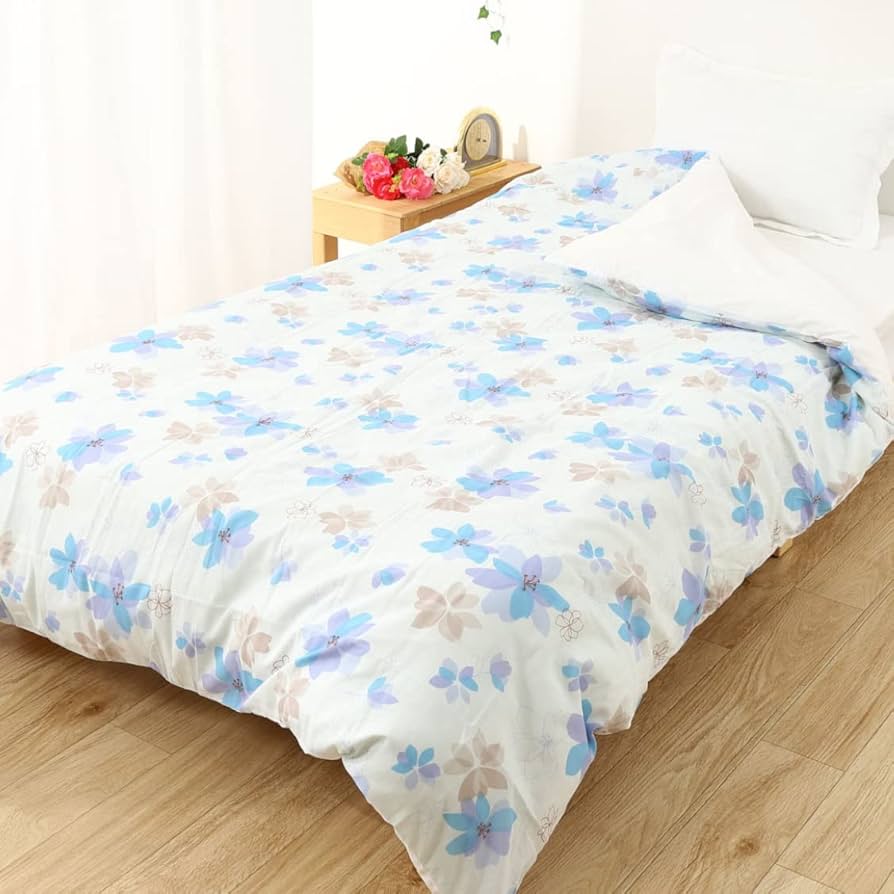 Amazon｜日本製 綿100% ガーゼ 花柄 掛け布団カバー シングル