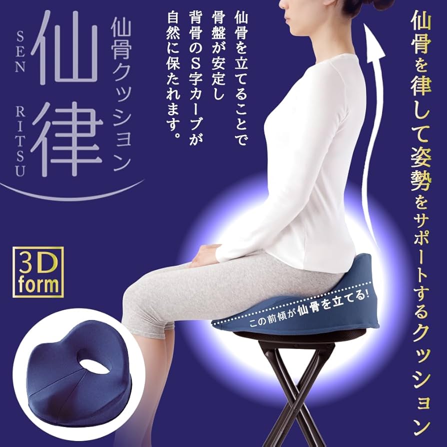 Amazon.co.jp: アルファックス 姿勢サポートクッション 座布団 椅子