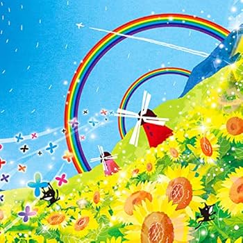 Amazon.co.jp: 絵画 ひまわり 花の絵 風景 「Sunny Day」 黄色い花