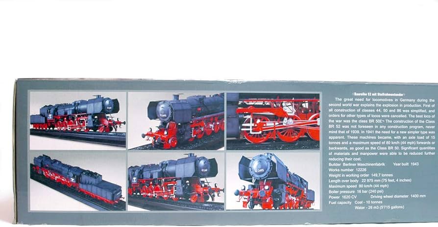 Amazon | トランペッター 1/35 ドイツ軍用蒸気機関車 BR52 00210