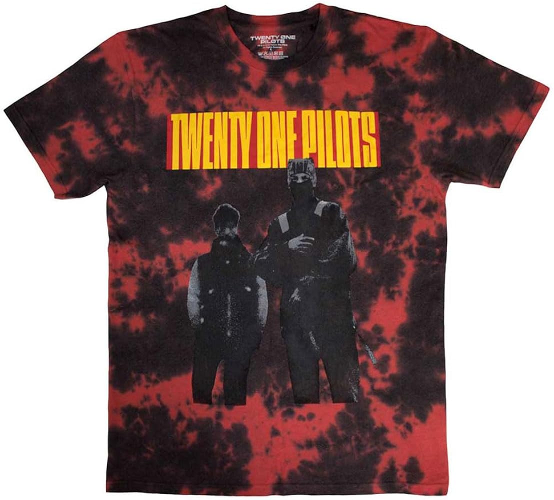 Amazon.com: Twenty One Pilots Standing Bar Band Logo Tie Dye Red