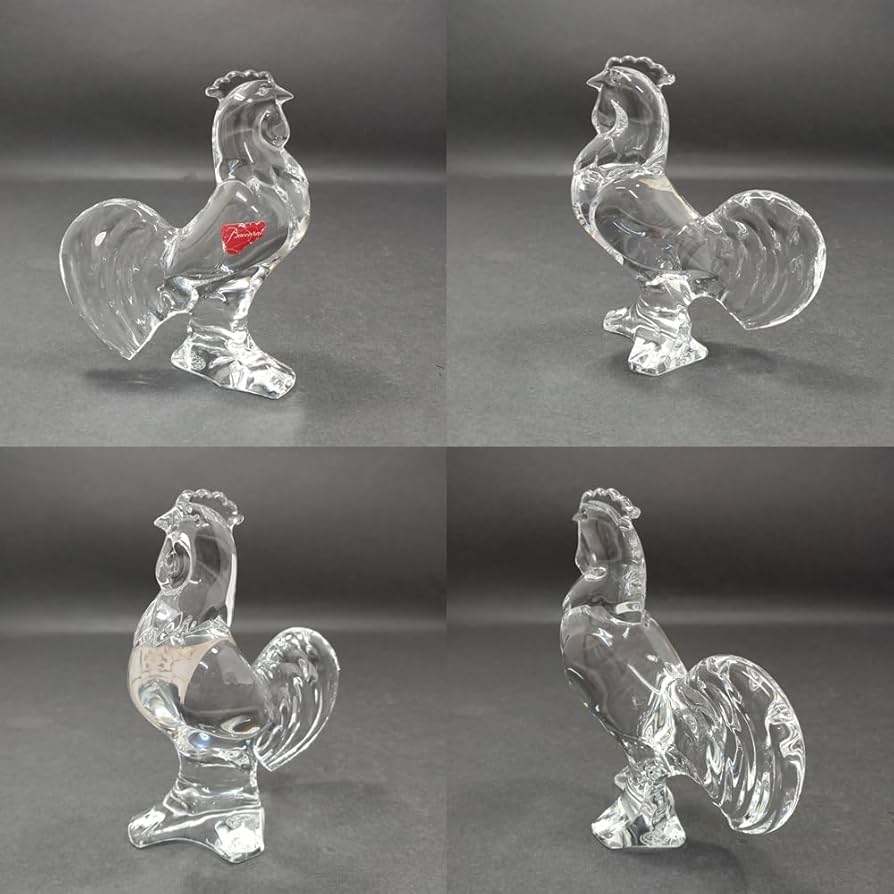Amazon.co.jp: □バカラ Baccarat 干支 酉 鳥 ニワトリ 置物 フィギュ