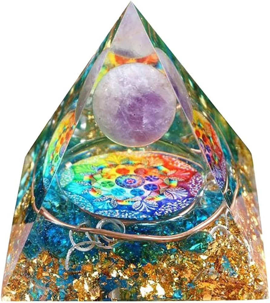 Amazon.co.jp: オルゴナイト ピラミッド 水晶 本物 置物