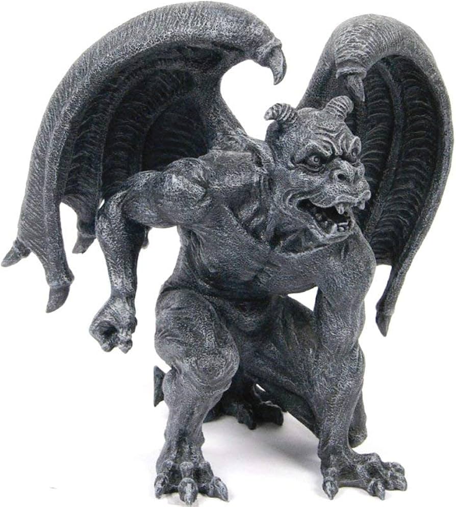 Amazon.com: Pacific Short Horned Gargoyle Figurine, Black, Horror