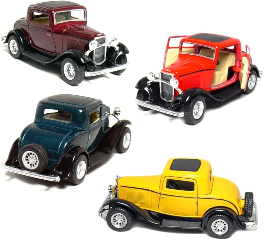 Amazon.com: KiNSMART 1932 Ford 3-Window Coupe 1:34 Scale 5