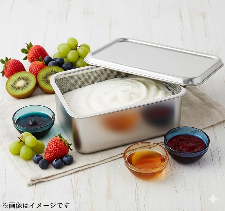 Amazon｜カンダ 保存容器 ヨーグルト 豆腐 水切り 濃厚 バット 日本製
