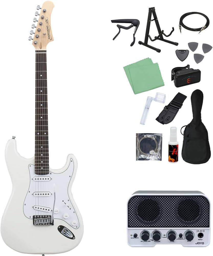 Amazon | Photogenic ST-180 WH エレキギター初心者14点セット