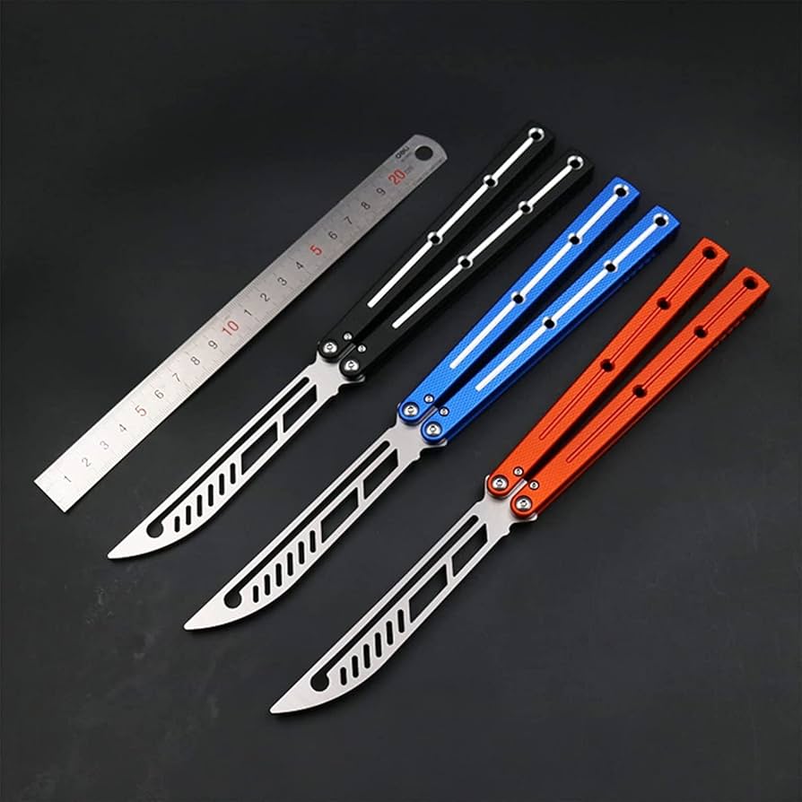 Amazon.co.jp: バタフライナイフ トレーナー バタフライナイフ 刃あ