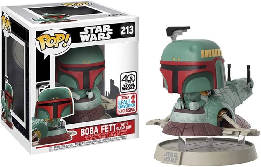 Amazon.com: Funko POP! Star Wars Boba Fett with Slave One