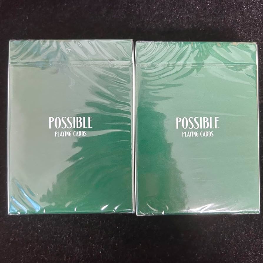 Amazon.co.jp: possible playing cards 緑2デック トランプ デック